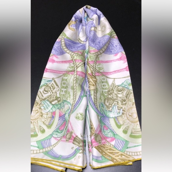 Silk Scarf THE HORSAWARDS 90Carre France with box - Picture 15 of 16